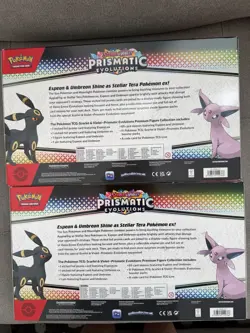 Pokemon Prismatic Evolutions Premium Figure Collection English 2 SEALED Boxes - Image 2