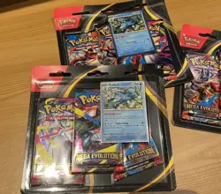 Pokemon TCG Mega Evolution 3 Pack Blister 2x Golduck & 1x Psyduck New Sealed. - Image 2