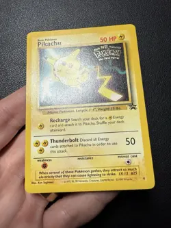 Pikachu #4 1999 Black Star Promo Pokemon Card TCG LP - Image 2