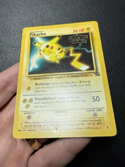 Pikachu #4 1999 Black Star Promo Pokemon Card TCG LP - Image 3