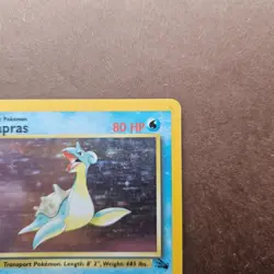 Lapras 10/62 Pokemon Fossil Holo Rare Card - HP - Image 3