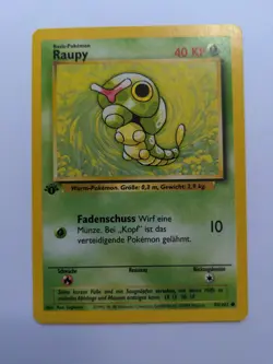 Pokemon Base Set 1st Edition German Caterpie (Raupy) 45/102 - Image 1