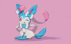 Pokemon anime chocomint null pok mon sylveon p fanart Pad Gaming Mat Desk - Image 1