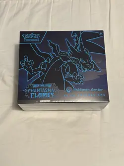 Phantasmal Flames TCG Pokemon Center Exclusive Elite Trainer Box ETB W/ Acrylic - Image 1