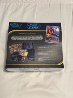 Phantasmal Flames TCG Pokemon Center Exclusive Elite Trainer Box ETB W/ Acrylic - Image 2