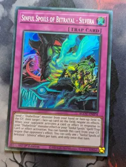 Yu-Gi-Oh! - Sinful Spoils of Betrayal - Silvera - AGOV-EN074 - Super Rare 1st Ed - Image 1
