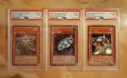 Yu-Gi-Oh 3 X PSA 9 MINT Ultimate Rare 1st Ed Space Machines LOT! Big Core B.E.S - Image 1
