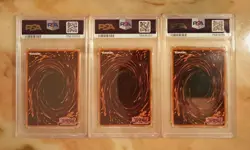Yu-Gi-Oh 3 X PSA 9 MINT Ultimate Rare 1st Ed Space Machines LOT! Big Core B.E.S - Image 5