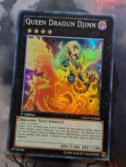 YuGiOh Queen Dragun Djinn Super Rare GAOV-EN049 - VLP - UNLIMITED - Image 1