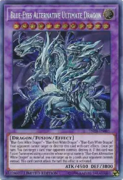 Blue-Eyes Alternative Ultimate Dragon - TN19-EN001 Prismatic Secret Rare Yugioh - Image 1