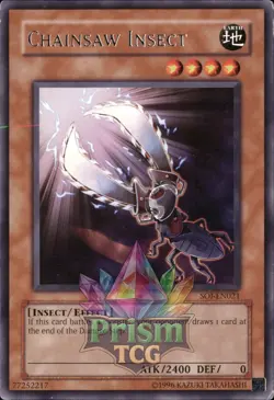 Chainsaw Insect rare SOI-EN021 Yugioh - Image 1