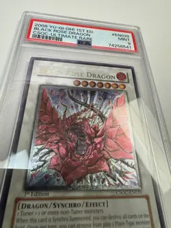 Black Rose Dragon Yugioh 2008 CSOC-EN039 Ultimate Rare 1st Edition PSA 9 - Image 3