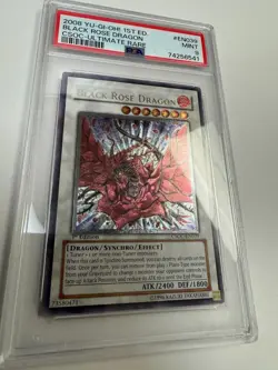 Black Rose Dragon Yugioh 2008 CSOC-EN039 Ultimate Rare 1st Edition PSA 9 - Image 4