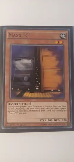 3x) Maxx "C" sr03-en020 1st Edition (NM/VLP) Common Yu-Gi-Oh! Playset - Image 4