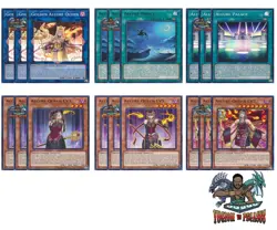 Yugioh! Golden Allure Queen Palace Dance LV3 LV5 LV7 Deck MZTM 1st Ed NM - Image 1