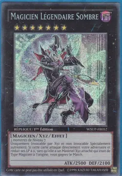Yu-Gi-Oh! Magicien Legendaire Sombre WSUP-FR052 1ere Ed. Secret Rare COMME NEUF - Image 1