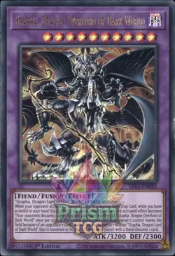 1st ed Grapha, Dragon Overlord of Dark World ultra rare SR13-EN041 Yugioh - Image 1