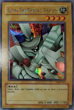 Yugioh 2003 Alpha The Magnet Warrior SCR DOR-001 Near Mint - Image 1