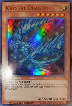 Yugioh Krystal Dragon UR 1st Ed. MVP1-ENSV2 Near Mint - Image 1