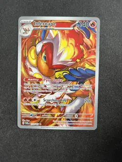 Infernape 173/167 Twilight Masquerade Pokemon card Mint IR Illustration Rare - Image 1