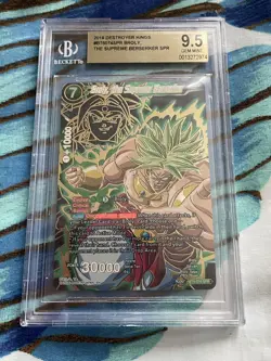 Dragon Ball card Broly, the Supreme Berserker BT6-074 SPR BGS 9.5 DBS Masters - Image 1