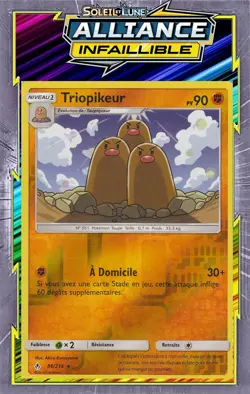 Triopikeur Reverse - SL10:Alliance Infaillible - 86/214 -Carte Pokemon Francaise - Image 1