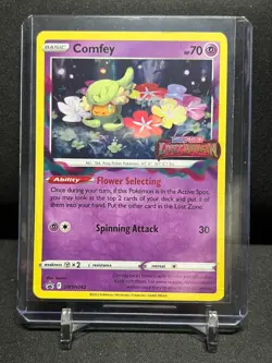 Comfey SWSH242 Holo Black Star Promo Pokemon 2022 Sword & Shield MP - Image 1