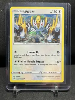 Regigigas SWSH247 Holo Black Star Promo Pokemon 2022 Sword & Shield - LP - Image 1