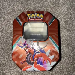 1x EMPTY Koraidon Paldea Legends Tin for Storage - Pokemon TCG - Image 1