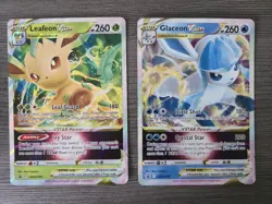Pokemon TCG - Oversized Jumbo - Leafeon Vstar SWSH195 - Glaceon Vstar SWSH197 - Image 1