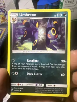 Pokemon Umbreon 120/214 Sm-Lost Thunder Regular Card - Image 1