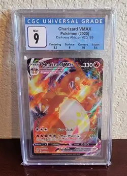 Pokemon (2020) Charizard VMAX Darkness Ablaze 020/189 CGC 9 MINT - Image 1