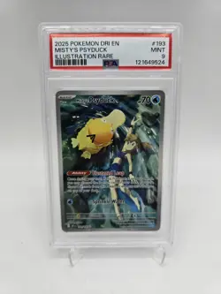 MISTY’S PSYDUCK 193/182 Pokemon Destined Rivals Holo Graded Card PSA 9 - Image 1