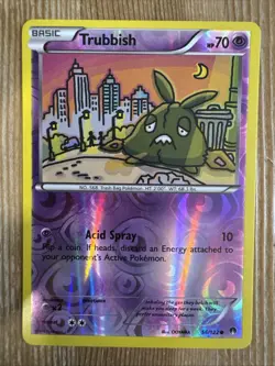 Trubbish - 56/122 - Common - Reverse Holo NM, English Pokemon BREAKPoint - Image 1