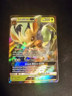 Leafeon GX 13/156 Ultra Prism Ultra Rare Holo Pokemon TCG Card MINT - Image 1