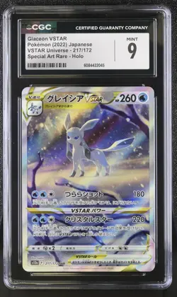 Pokemon Card GLACEON VSTAR Special Art Rare #217 SAR VSTAR Universe CGC 9 MINT - Image 1