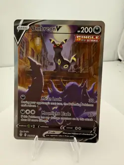 Pokemon TCG Umbreon V Alt Art Holo Ultra Rare Card Evolving Skies 189/203 - NM/M - Image 1