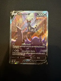 Pokemon TCG Umbreon V Alt Art Holo Ultra Rare Card Evolving Skies 189/203 - NM/M - Image 3
