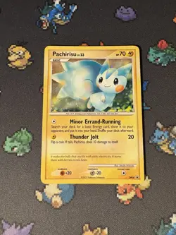 Pokemon Cards Pachirisu DP04 Holo Black Star Promo - (HP) HOLO BLEED - Image 1