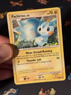 Pokemon Cards Pachirisu DP04 Holo Black Star Promo - (HP) HOLO BLEED - Image 2