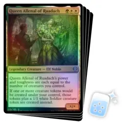 FOIL QUEEN ALLENAL OF RUADACH X4 Dominaria United DMU Magic MTG MINT CARD - Image 1