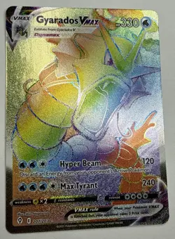 Pokemon Gyarados VMAX TCG Rainbow Secret Rare Card 207/203 Evolving Skies - Image 2