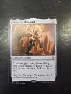 Akroma's Memorial Legendary Artifact Card Magic: The Gathering - Image 1