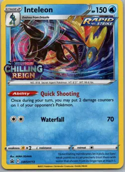 Inteleon - (Prerelease) Promo SWSH: Sword & Shield Promo Cards SWSH113 NM - Image 1