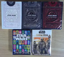 1x Lot of 5x Star Wars: Playing Cards: READ DESCRIPTION New Sealed Mint Box Act - Image 1