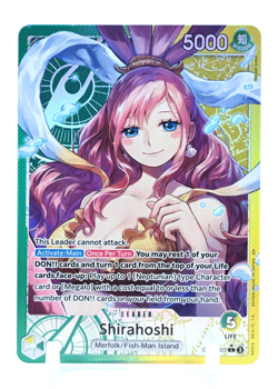 One Piece Card - SHIRAHOSHI OP11-022 (L) Alt Art A Fist of Divine Speed English - Image 1