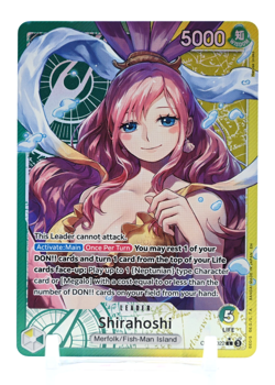 One Piece Card - SHIRAHOSHI OP11-022 (L) Alt Art A Fist of Divine Speed English - Image 2