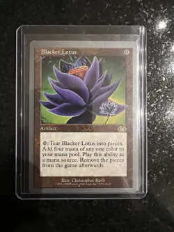 Blacker Lotus MTG Unglued # MTG Magic The Gathering LP Rare Christopher Rush - Image 1