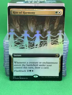 Rite of Harmony (Extended Art) - FOIL - R Innistrad: Midnight Hunt 374 - MTG - Image 1