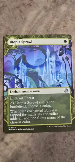 Utopia Sprawl Wilds of Eldraine: Enchanting Tales Regular Enchantment Aura MTG - Image 1